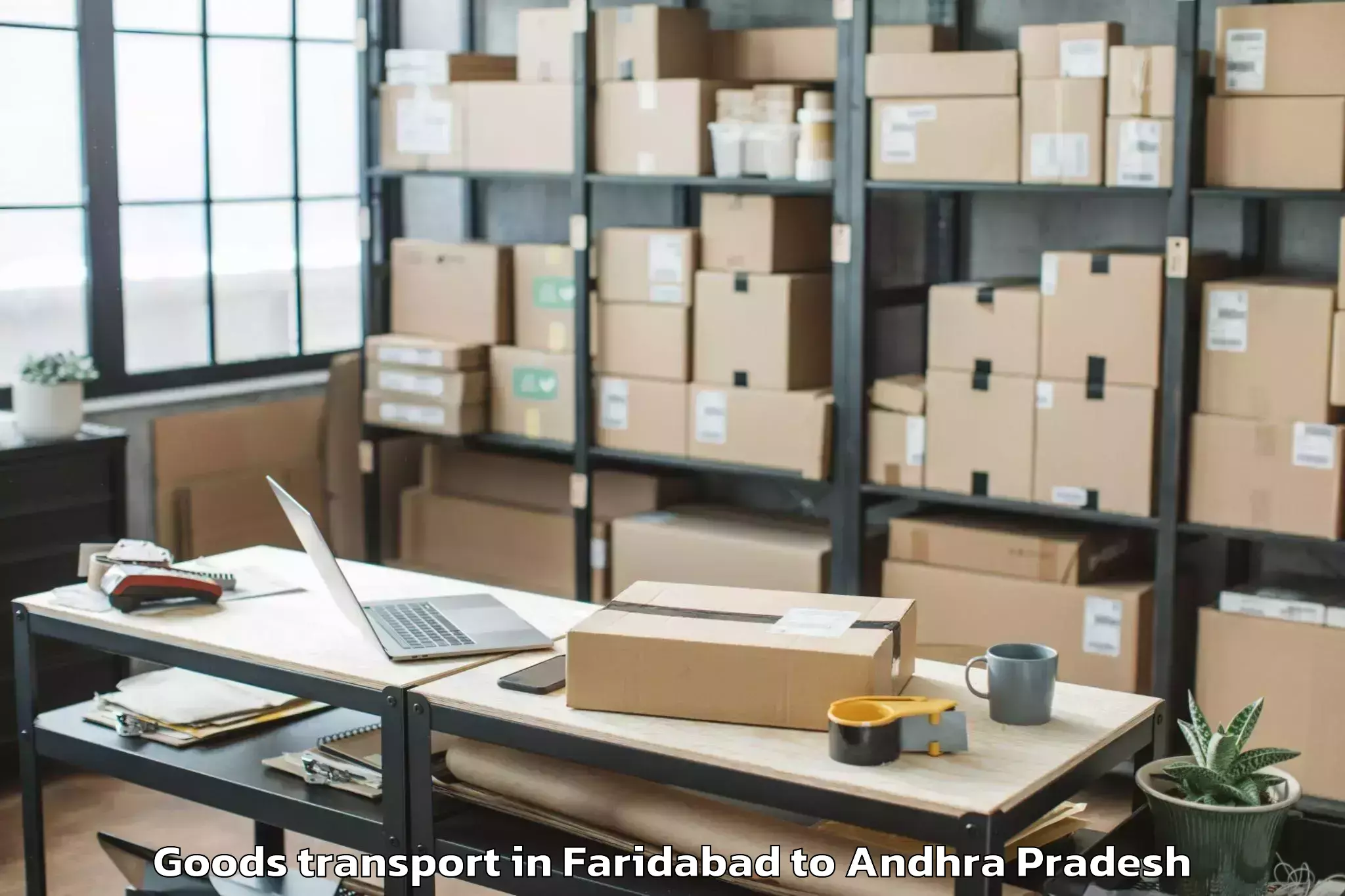 Expert Faridabad to Mylavaram Goods Transport